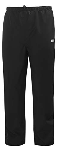 Helly-Hansen Men's Seven J Waterproof Windproof Breathable Rain Pant, 990 Black, Large