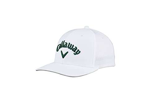 Callaway Golf Performance Pro Tour Cap Collection Headwear (OS, White/Green)