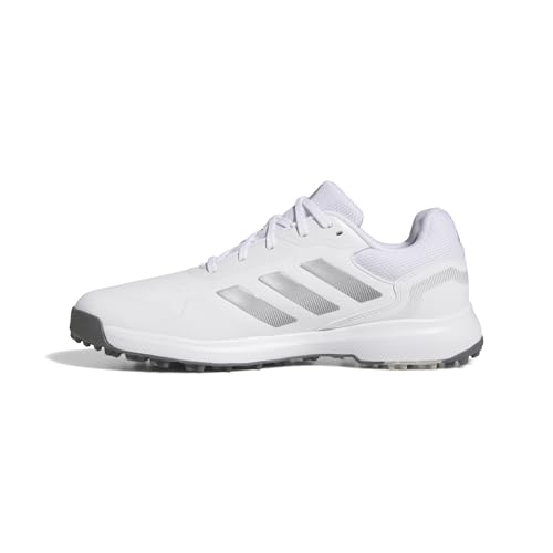 adidas Golf Men's Traxion Response SL Sneaker, FTWR White/Silver met./Iron met, 9.5
