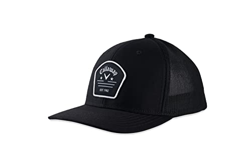 Callaway Golf 2022 Trucker Adjustable Hat, Adjustable Size, Black Color