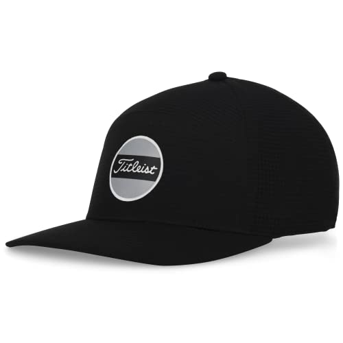 Titleist Men's Standard Boardwalk Golf Hat, Black/Charcoal/Black, OSF