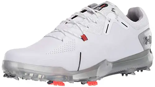 Under Armour Men's Spieth 4 Gore-TEX Wide (2E) Golf Shoe White (100)/Black 10.5 US