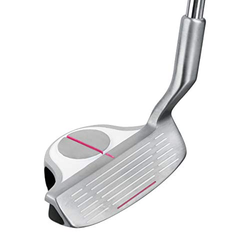 Intech EZ Roll Silver/Pink Women’s Golf Chipper Right Hand, Short Distance Approach Chipping Golf Club