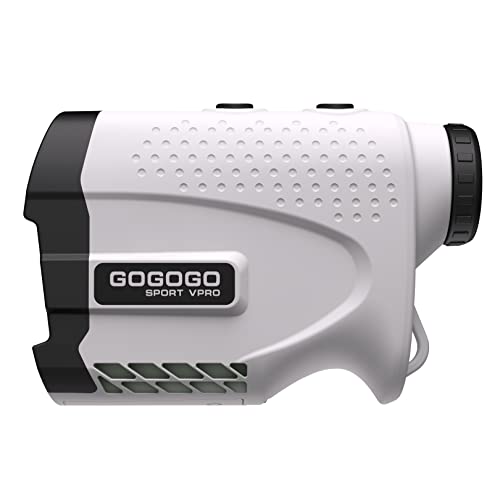 Gogogo Sport Vpro Laser Rangefinder for Golf & Hunting Range Finder Distance Measuring with High-Precision Flag Pole Locking Vibration Function︱Slope Mode Continuous Scan (GS24)