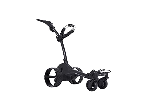 MGI Zip Navigator All Terrain Electric Golf Cart - 36 Hole Lithium Battery - Remote Control - Accessories Included (Drink, Umbrella, & GPS-Phone Holder), Black