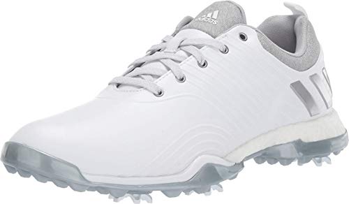 adidas Women's Adipower 4ORGED Golf Shoe, FTWR White/Silver Metallic/Clear Onix, 5 M US