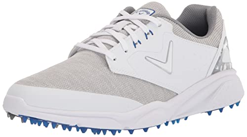 Callaway Men's Coronado v2 SL Golf Shoe, White/Grey, 13