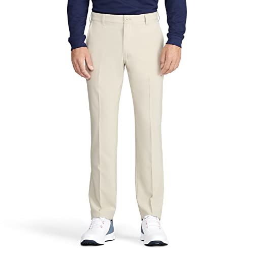IZOD Men's Golf SwingFlex Slim-Fit Pants, red Khaki, 36W X 32L
