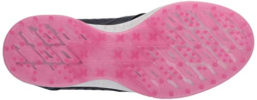 Skechers Women's Go Elite 3 Grand Relaxed Fit Spikeless Waterproof Golf Shoe, Navy/Pink, 6.5 M US