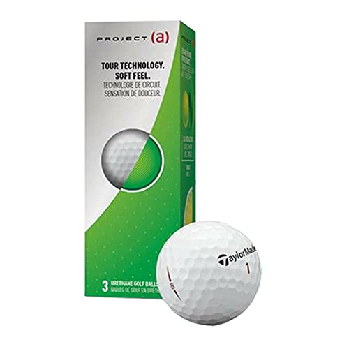 TaylorMade Project (a) Golf Balls, White (One Dozen), Large