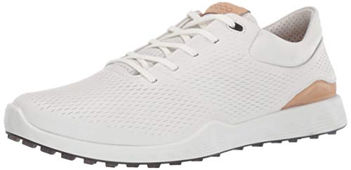 ECCO Women's S-Lite Golf Shoe, White Yak Leather, 8-8.5