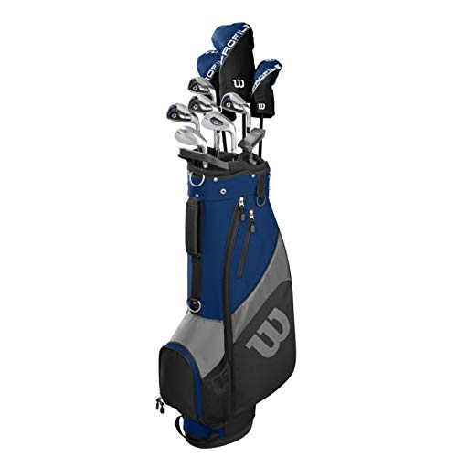 WILSON Golf Profile SGI Men's Complete Golf Set — Senior, Right Hand,Blue/Grey