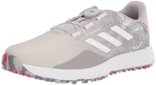 adidas Men's S2g Boa Spikeless Golf Shoes, Grey Two/Footwear White/Grey Three, 11
