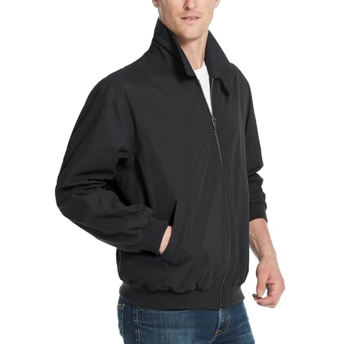 Weatherproof Men's Golf Jacket - Lightweight Windbreaker, Water-Resistant Microfiber Shell, Perfect for Golf & Casual Wear, Black X-Large, Zip-Up Jacket, Golf Outerwear