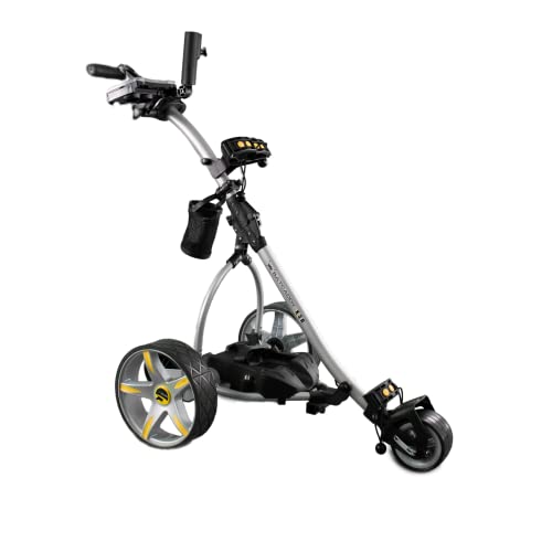 BATCADDY Golf Accessories X3R Lithium Battery Powered Electric Golf Push Cart with Remote; Fully Directional Remote Control Golf Push Cart, Include Oversized Anti-Tip Wheel