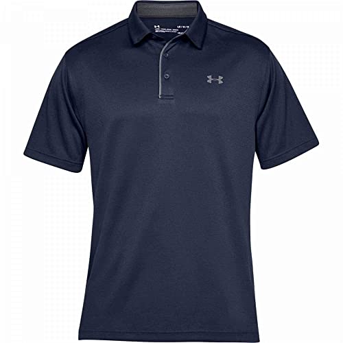 Under Armour mens Tech Golf Polo , Midnight Navy (410)/Graphite , X-Large