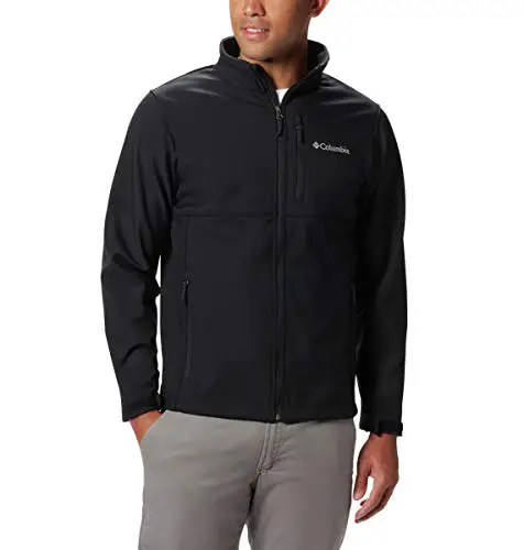 Columbia mens Ascender Softshell Front-zip Jacket, Black/Black, Medium