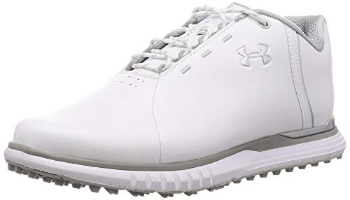 Under Armour Women's Fade Golf Shoe, White (100)/Overcast Gray, 5.5 M US