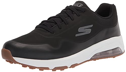 Skechers Men's Go Skech-Air Dos Relaxed Fit Golf Shoe, Black/Gold, 13