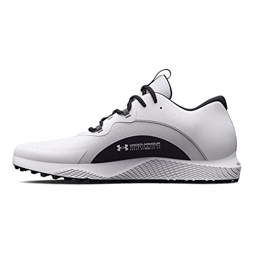 Under Armour Men's Charged Draw 2 Spikeless Cleat, (100) White/Black/Black, 10.5, US