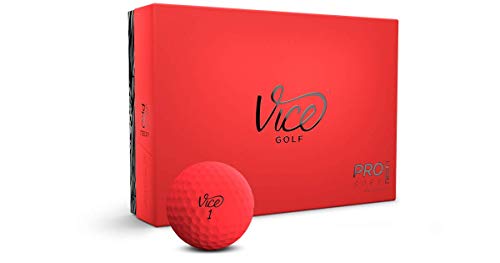 Vice Pro Soft Golf Balls, Red (One Dozen)