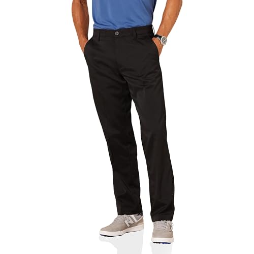 Amazon Essentials Men's Classic-Fit Stretch Golf Pant (Available in Big & Tall), Black, 42W x 32L