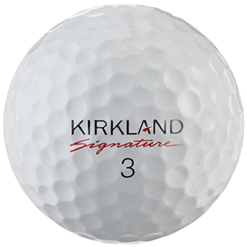 Kirkland Signature Golf Ball Mix - 12 Near Mint Quality Used Kirkland Golf Balls (AAAA Signature Ksig 3-Piece 4-Piece Golfballs), White, One Size (12GNBX-Kirkland-2), 12 count (Pack of 1)
