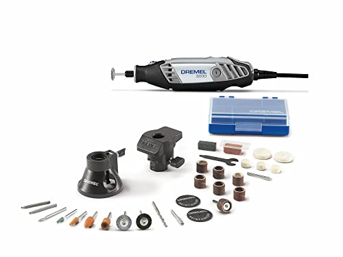 Dremel 3000-2/28 Variable Speed Rotary Tool Kit- 1 Attachments & 28 Accessories- Grinder, Sander, Polisher, Router, and Engraver- Perfect for Routing, Metal Cutting, Wood Carving, and Polishing