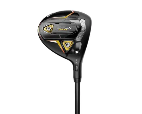 Cobra Golf 2022 LTDX Max Fairway Matte Black-Gold Fusion (Men's, Right Hand, UST Helium Nanocore, Reg Flex, 3w-15.5)
