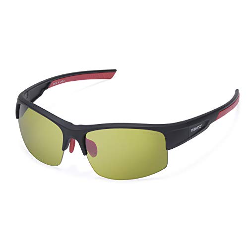 maivnz High Definition Golf Ball Finder Sport Glasses for Men Women Golf Sport Sunglasses Golf Sport Eyewear(Black/Green)