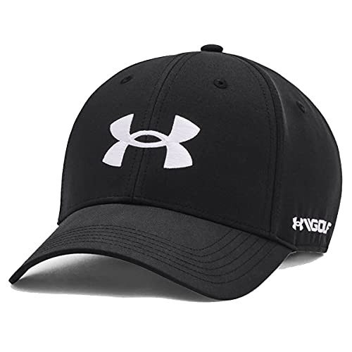 Under Armour Golf96 Hat, Black (001)/White, One Size Fits Most