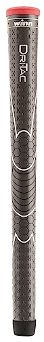 Winn Dri-Tac Standard Size Golf Grips - Set of 9, Dark Gray