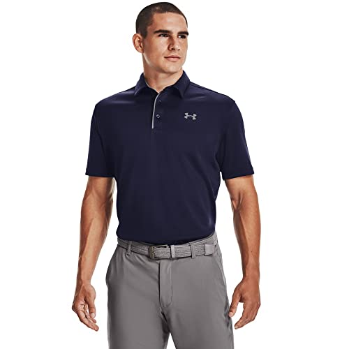 Under Armour mens Tech Golf Polo , Midnight Navy (410)/Graphite , X-Large