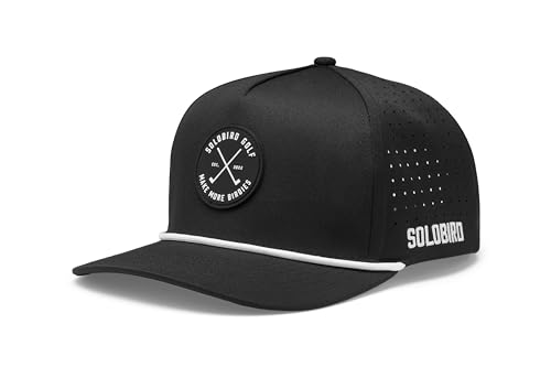 Golf Hat for Men - Golf Snapback - Fun Hat for Golfing - Golf Snapback for Men and Women - Make More Birdies Black
