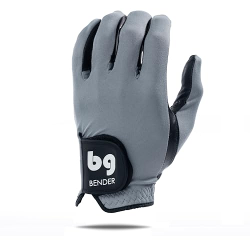 Bender Gloves - Men's Golf Glove, Durable Spandex Material, Unique Golf Gloves Men Right Handed Golfer (Wear On Left)