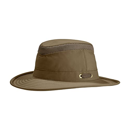 Tilley womens Ltm5 Airflo Medium Brim Recycled Sun Hat, Olive, 6.875 US
