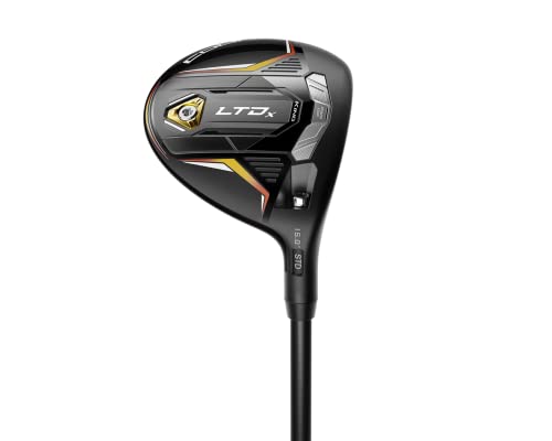 Cobra Golf 2022 LTDX Fairway Matte Black-Gold Fusion (Men's, Right Hand, Project X, Reg Flex, 5w-18.5)