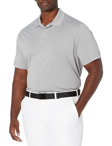 Amazon Essentials Men's Regular-Fit Quick-Dry Golf Polo Shirt - Discontinued Colors, Light Grey Heather, X-Large