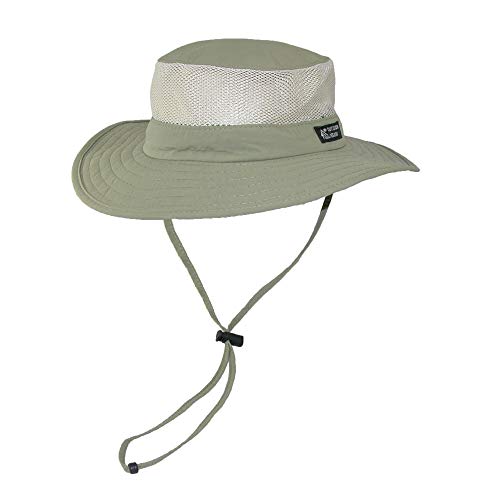 Dorfman Hat Co. Men's Boonie Mesh Sides Hat (Large, Khaki)