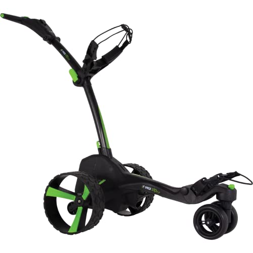 MGI Zip X5 Electric Golf Cart - 36 Hole Lithium Battery - Accessories Included (Rear Wheel Covers, Multi-Purpose Clip, Drink, Umbrella, & GPS-Phone Holder), Black