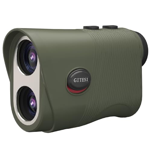 Golf Rangefinder with Slope 1200 Yard Laser Rangefinder Vibrating IP54 Waterproof, with Flag Lock 7X Magnification Rechargeable Magnetic Holder - Ideal Golf Accessory for Golfers and Hunting(Green) ﻿