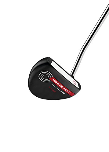 Callaway Odyssey White Hot Pro 2.0 BLACK V-Line Putter (Right Hand, Steel, V-Line, Jumbo Grip, 34' Length)