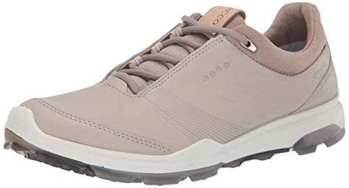 ECCO womens Biom Hybrid 3 Gore-tex Golf Shoe, Gravel Yak Leather, 7-7.5 US