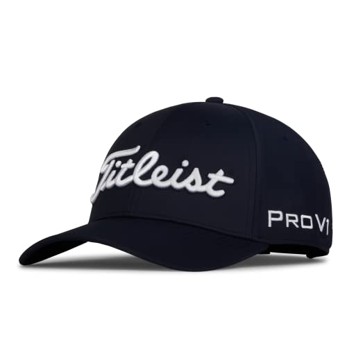 Titleist Men's Standard Tour Performance Golf Hat, Navy/White, OSF