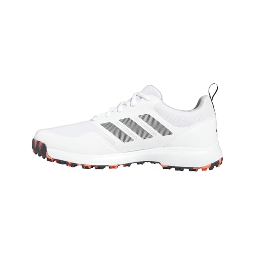 adidas Men's Tech Response Spikeless 3.0 Golf Shoes, Footwear White/Core Black/Grey Two, 11