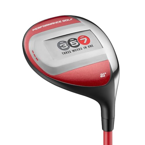 Performance Golf 357 Fairway Hybrid | Distance of A 3-Wood, Easy to Hit As A 7-Wood | Clean Contact from Any Lie | 21-Degree Loft (Regular, Right)