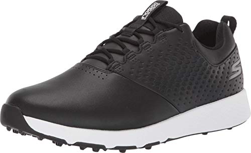 Skechers mens Elite 4 Waterproof Golf Shoe, Black/White, 10 US