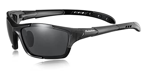 Hulislem S1 Sport Polarized Sunglasses (Matte Black-smoke)