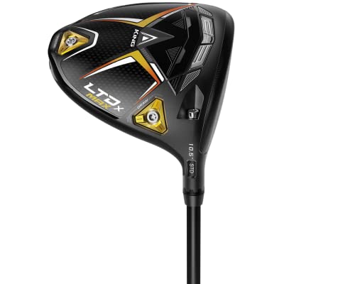 Cobra Golf 2022 LTDX Max Driver Matte Black-Gold Fusion (Men's, Right Hand, UST Helium Nanocore, Reg Flex, 10.5)