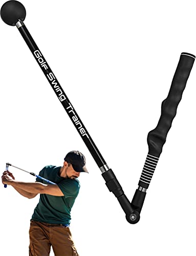 Zcoorey Golf Swing Trainer aid - Golf Training aid to Improve Hinge, Forearm Rotation, Shoulder turna and Grip.Portable Collapsible Swing Trainer Equipped with Golf Grip Traine